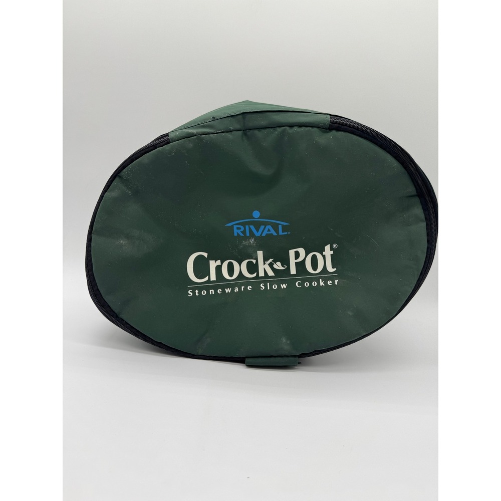 Rival Crock-Pot Insulated Travel Carrier Bag Green Slow Cooker Tote Model 5070
